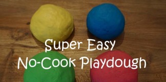 Easy No Cook Playdough Recipe