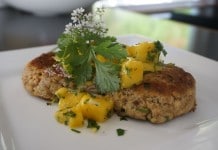 salmon cakes with mango salsa