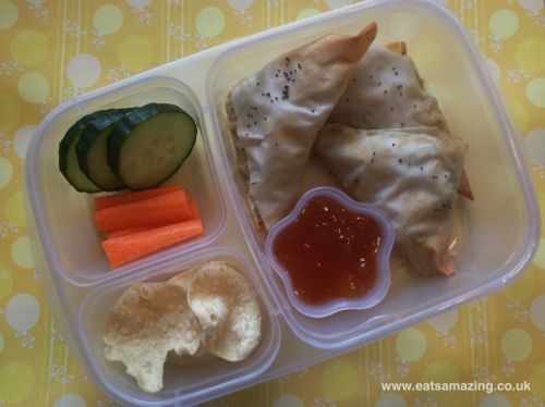 Filo curry parcels kids lunch box